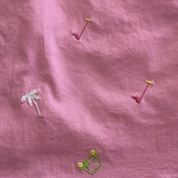 Island Republic Golf Skort Womens Size 14 Pink Embroidered Palm Tree Golf Cart - Picture 4 of 12